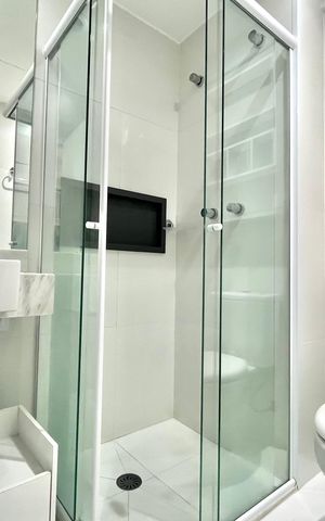 Studio à venda com 26m², 1 quarto e sem vaga Studio à venda com 26m², 1 quarto e sem vagaBanheiro