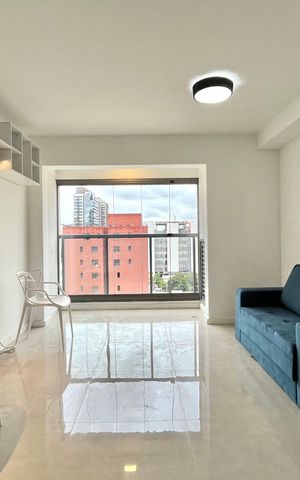 Studio à venda com 26m², 1 quarto e sem vaga Studio à venda com 26m², 1 quarto e sem vagaSala