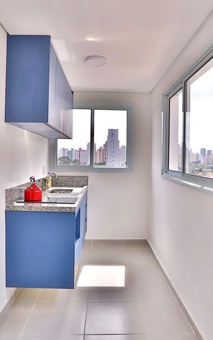 Studio à venda com 26m², 1 quarto e sem vaga Studio à venda com 26m², 1 quarto e sem vagaCozinha