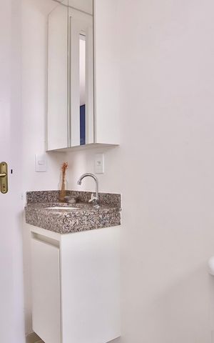 Studio à venda com 26m², 1 quarto e sem vaga Studio à venda com 26m², 1 quarto e sem vagaBanheiro