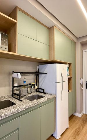 Studio à venda com 22m², 0 quarto e sem vaga Studio à venda com 22m², 0 quarto e sem vagaCozinha