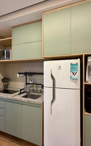 Studio à venda com 22m², 0 quarto e sem vaga Studio à venda com 22m², 0 quarto e sem vagaCozinha