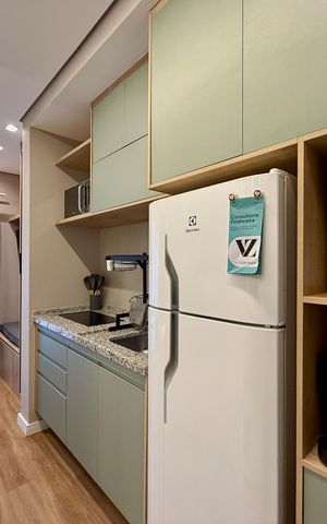 Studio à venda com 22m², 0 quarto e sem vaga Studio à venda com 22m², 0 quarto e sem vagaCozinha