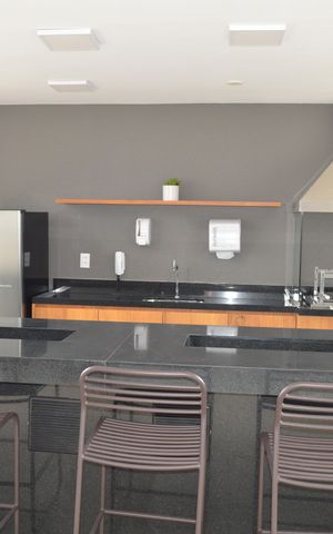 Studio à venda com 22m², 1 quarto e sem vagaÁrea Gourmet