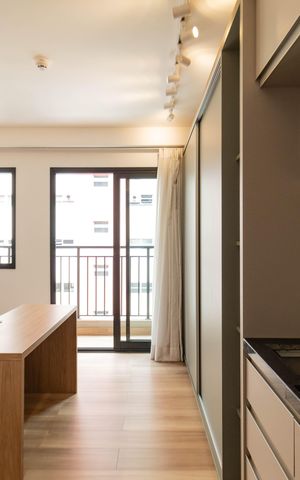 Studio para alugar com 24m², 1 quarto e sem vaga Studio para alugar com 24m², 1 quarto e sem vagaCozinha