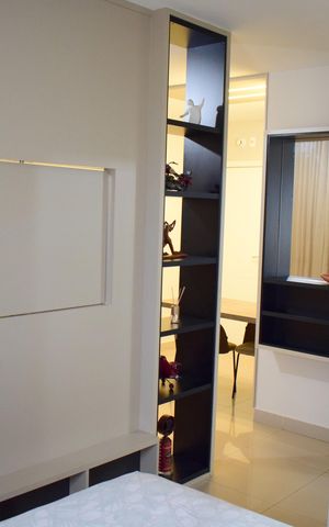 Studio para alugar com 37m², 1 quarto e 1 vagaQuarto