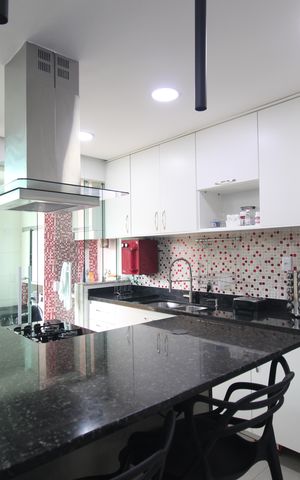 Casa de condomínio para alugar com 200m², 3 quartos e 2 vagasCozinha