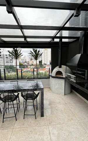 Studio à venda com 39m², 1 quarto e 1 vaga Studio à venda com 39m², 1 quarto e 1 vagaÁrea comum - Churrasqueira