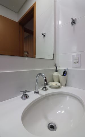 Apartamento à venda com 61m², 1 quarto e 2 vagasBanheiro Social