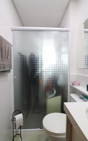 Apartamento à venda com 61m², 1 quarto e 2 vagasBanheiro Social