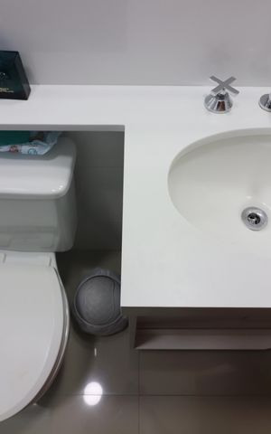 Apartamento à venda com 61m², 1 quarto e 2 vagasBanheiro Social
