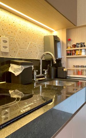 Studio para alugar com 27m², 1 quarto e sem vaga Studio para alugar com 27m², 1 quarto e sem vagaCozinha