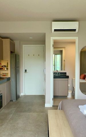 Studio para alugar com 27m², 1 quarto e sem vaga Studio para alugar com 27m², 1 quarto e sem vagaVaranda