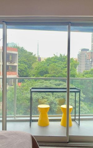 Studio para alugar com 27m², 1 quarto e sem vaga Studio para alugar com 27m², 1 quarto e sem vagaVaranda