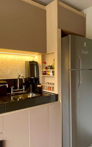 Studio para alugar com 27m², 1 quarto e sem vaga Studio para alugar com 27m², 1 quarto e sem vagaCozinha