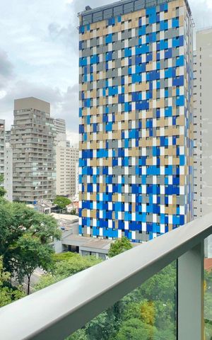 Studio para alugar com 27m², 1 quarto e sem vaga Studio para alugar com 27m², 1 quarto e sem vagaVaranda