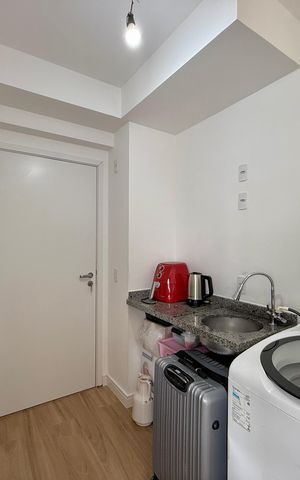 Studio para alugar com 23m², 0 quarto e sem vagaCozinha 