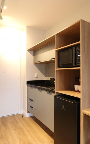 Studio à venda com 23m², 1 quarto e sem vagaCozinha