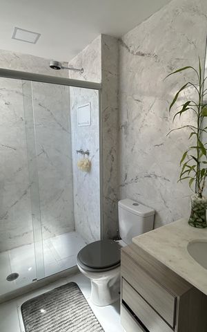 Apartamento à venda com 138m², 2 quartos e 1 vagaBanheiro Social