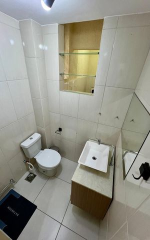 Apartamento à venda com 43m², 1 quarto e sem vaga Apartamento à venda com 43m², 1 quarto e sem vagaBanheiro