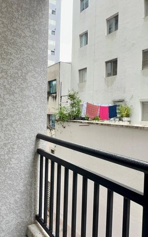 Studio para alugar com 28m², 1 quarto e sem vaga Studio para alugar com 28m², 1 quarto e sem vagaVaranda
