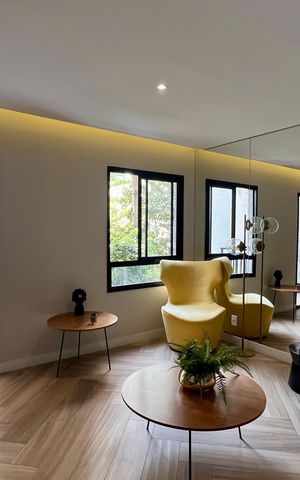Studio para alugar com 28m², 1 quarto e sem vaga Studio para alugar com 28m², 1 quarto e sem vagaHall de entrada