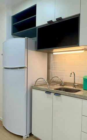 Studio para alugar com 28m², 1 quarto e sem vaga Studio para alugar com 28m², 1 quarto e sem vagaCozinha