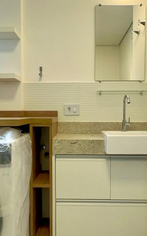 Apartamento à venda com 60m², 1 quarto e 1 vaga Apartamento à venda com 60m², 1 quarto e 1 vagaBanheiro da Suíte