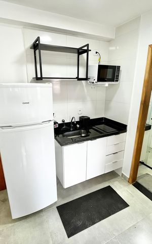 Studio para alugar com 29m², 1 quarto e sem vaga Studio para alugar com 29m², 1 quarto e sem vagaSala/Cozinha