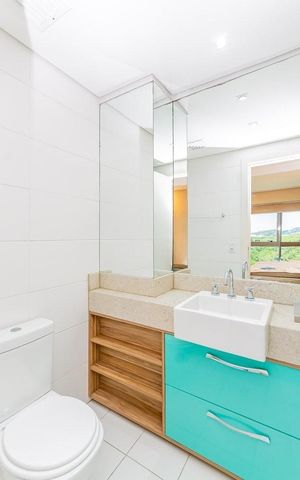 Apartamento para alugar com 35m², 1 quarto e 2 vagas Apartamento para alugar com 35m², 1 quarto e 2 vagasBanheiro