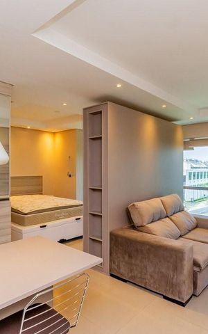 Apartamento para alugar com 35m², 1 quarto e 2 vagas Apartamento para alugar com 35m², 1 quarto e 2 vagasSala