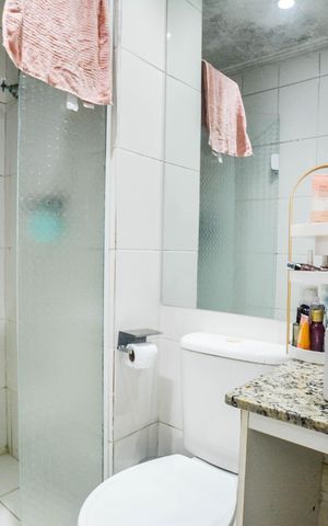 Apartamento à venda com 70m², 3 quartos e 1 vaga Apartamento à venda com 70m², 3 quartos e 1 vagaBanheiro da Suíte