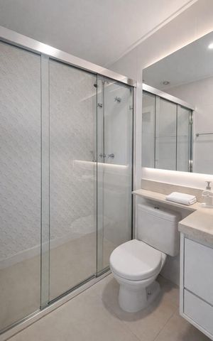 Apartamento à venda com 125m², 3 quartos e 2 vagas Apartamento à venda com 125m², 3 quartos e 2 vagasBanheiro da Suíte 3