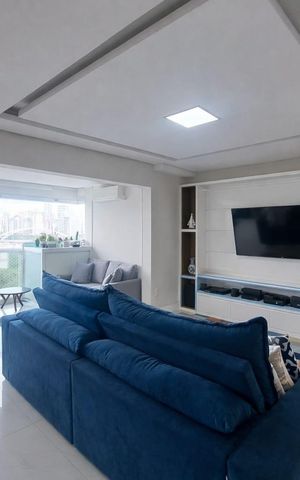 Apartamento à venda com 125m², 3 quartos e 2 vagas Apartamento à venda com 125m², 3 quartos e 2 vagasSala