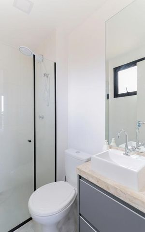 Apartamento para alugar com 33m², 1 quarto e 1 vaga Apartamento para alugar com 33m², 1 quarto e 1 vagaBanheiro da suíte