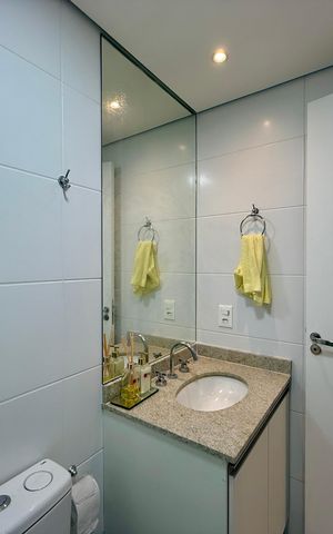 Apartamento à venda com 66m², 2 quartos e 1 vaga Apartamento à venda com 66m², 2 quartos e 1 vagaBanheiro Social