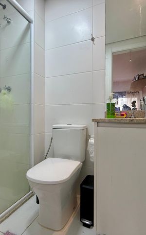 Apartamento à venda com 66m², 2 quartos e 1 vaga Apartamento à venda com 66m², 2 quartos e 1 vagaBanheiro Suíte