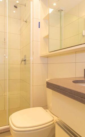 Apartamento para alugar com 42m², 1 quarto e 1 vaga Apartamento para alugar com 42m², 1 quarto e 1 vagaBanheiro