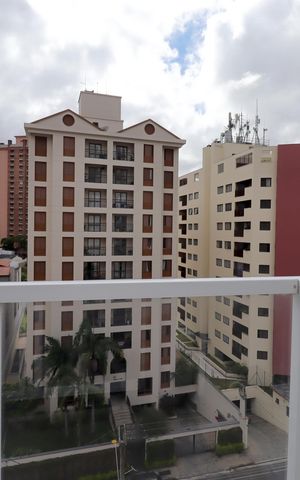Apartamento para alugar com 49m², 1 quarto e 1 vagaSacada da Sala