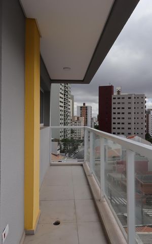 Apartamento para alugar com 49m², 1 quarto e 1 vagaSacada da Sala