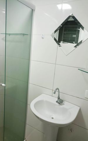 Studio para alugar com 30m², 1 quarto e sem vaga Studio para alugar com 30m², 1 quarto e sem vagaBanheiro