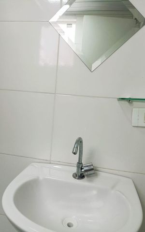 Studio para alugar com 30m², 1 quarto e sem vaga Studio para alugar com 30m², 1 quarto e sem vagaBanheiro
