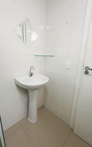 Studio para alugar com 30m², 1 quarto e sem vaga Studio para alugar com 30m², 1 quarto e sem vagaBanheiro