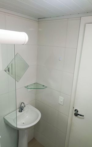 Studio para alugar com 30m², 1 quarto e sem vaga Studio para alugar com 30m², 1 quarto e sem vagaBanheiro