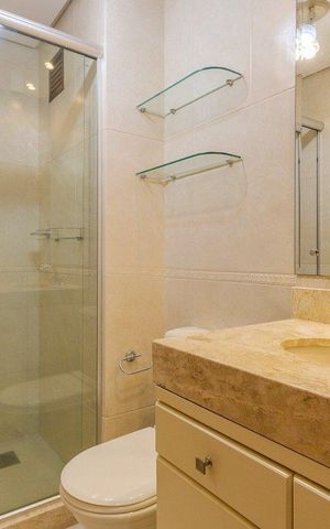 Apartamento para alugar com 118m², 3 quartos e 1 vaga Apartamento para alugar com 118m², 3 quartos e 1 vagaBanheiro 1