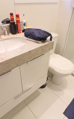 Apartamento à venda com 137m², 3 quartos e 2 vagasBanheiro da Suíte 2