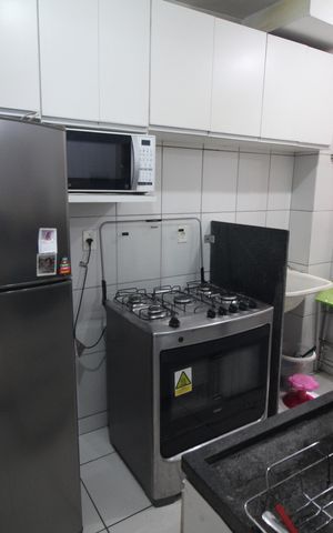 Apartamento à venda com 44m², 2 quartos e 1 vagaCozinha e Área de Serviço