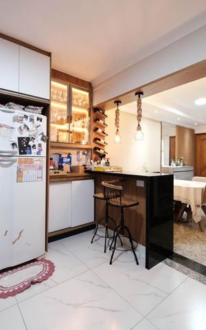 Casa de condomínio à venda com 103m², 2 quartos e 4 vagasSala/Cozinha