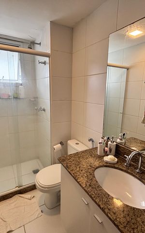 Apartamento à venda com 85m², 3 quartos e 1 vagaBanheiro do Quarto 1