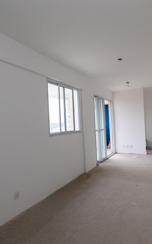 Apartamento à venda com 45m², 1 quarto e 1 vaga Apartamento à venda com 45m², 1 quarto e 1 vagaSala_Cozinha_Suite